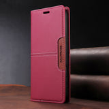 Anti-theft Card-Slotted Business Leather Case Light Luxury Skin-Feel Phone Case