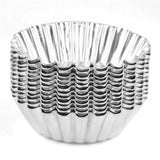 Stainless Steel Egg Tart Cake Mold Cups With Lace Edges For Coconut Egg Tarts