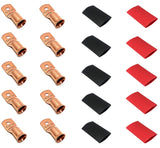 4/0 Gauge Cable Lugs with Heat Shrink Tubing Kit