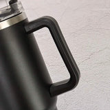 40oz Reusable Vacuum Tumbler with Insulated Double Wall and Cup Handle