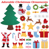41-Piece: DIY Felt Christmas Tree Detachable Ornaments for Kids