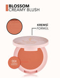 Flormar Blossom Long-Wear Cream Blush with Natural Finish