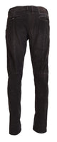 Acht Brown Cotton Straight Fit Men Casual Pants