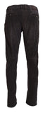 Acht Brown Cotton Straight Fit Men Casual Pants