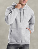 Flygo Men's Casual Fleece Sherpa Lined Hoodie Winter Warm Pullover Hooded Sweatshirt(Black-XL)
