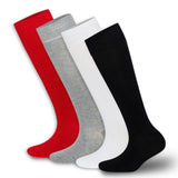 Women’s Bamboo Knee-High Socks 4-Pack – Soft & Breathable