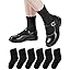 HONGTEYA 6 Pairs Girls White Ruffle Socks School Uniform Dress Socks for Kids Seamless Crew Ankle Cotton Size 2-14 Years