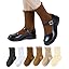 HONGTEYA 6 Pairs Girls White Ruffle Socks School Uniform Dress Socks for Kids Seamless Crew Ankle Cotton Size 2-14 Years