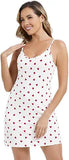 WiWi Slip Dress for Women Viscose from Bamboo Spaghetti Strap Lingerie Sexy Nightgowns Plus Size Sleep Chemise S-4X