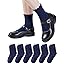 HONGTEYA 6 Pairs Girls White Ruffle Socks School Uniform Dress Socks for Kids Seamless Crew Ankle Cotton Size 2-14 Years