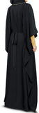 MyBatua Free Size Womens Kaftan Gold Embroidered Fancy Abaya Evening Gown Muslim Maxi Dress KF-003