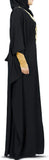 MyBatua Free Size Womens Kaftan Gold Embroidered Fancy Abaya Evening Gown Muslim Maxi Dress KF-003