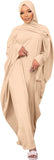 Muslim Dress for Women Pakistani Kaftan Abaya Robe + Hijab Arabic Islamic Prayer Clothes Dubai Outfits