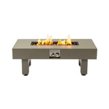 Alora 42" 50K BTU Iron Liquid Propane Fire Pit Table With Glass Stones (SAK63845)