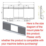 42-Inch Heavy-Duty Pallet Forks Hay Spear Skid Steer Attachment With Quick Attach (SAK16528)