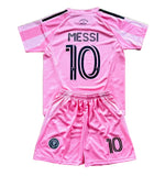 New Pink Lionel Messi Home Kids Soccer Jersey Pink Set of 2 | Toddler & Youth