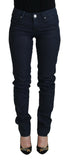 Acht Blue Cotton Skinny Low Waist Women Casual Denim Jeans