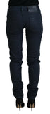 Acht Blue Cotton Skinny Low Waist Women Casual Denim Jeans