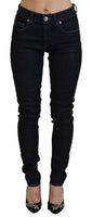 Acht Dark Blue Low Waist Slim Fit Women Denim Jeans