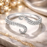 S925 Sterling Silver 0.2cm Platinum Plated Ring