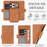 Wireless Charging Magnetic Leather Phone Case