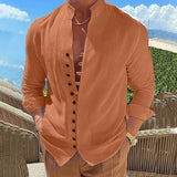 Retro Cotton-linen Casual Loose-fit Long-sleeve Shirt
