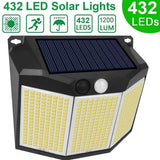 432 LED Solar Garden Wall Lights
