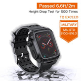 44 MM Full Cover Clear Case Screen Protector with Bands for Apple iWatch 4 and 5