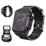 44 MM Full Cover Clear Case Screen Protector with Bands for Apple iWatch 4 and 5