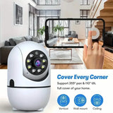2-Pack: Wireless Security Cameras – 355° Rotation, Night Vision, Motion Detection, Two-Way Audio