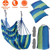 440lbs Hanging Hammock with 2 Pillows