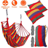440lbs Hanging Hammock with 2 Pillows