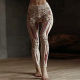 New Retro 3D Digital Print Pattern Women's Sports Yoga Pants