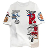 American-style Retro Fashion 3D Digital Print American Top