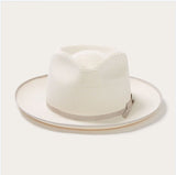 Olive Green Rolled-brim Straw Hat With Bow For Sun Protection Artistic Style For Men And Women
