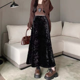 New Fallwinter Diamond-velvet Skirt