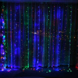 448 LED RGB Multi-color Waterproof String Fairy Curtain Lights