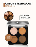 Flormar Color Palette Matte & Shimmer Eyeshadow Quad