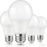 4-Pack A19 LED Light Bulbs, 60W Equivalent, Soft White or Cool Daylight, E26 Base, Non-Dimmable