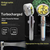 Small Waist Boost Shower Head Super-Strong Pressurized Turbo-Boost Shower Set