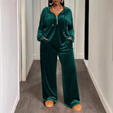 Cross-border Hooded Sweatshirt And Pants Set