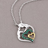 0.24 Carat Genuine Emerald .925 Sterling Silver Pendant