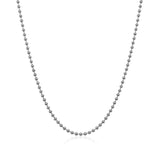14k White Gold Bead Chain 1.5mm