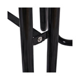 Large 46-Inch Heavy-Duty Round Outdoor Steel Picnic Table With Umbrella Hole (SAK96428)