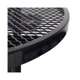 Large 46-Inch Heavy-Duty Round Outdoor Steel Picnic Table With Umbrella Hole (SAK96428)