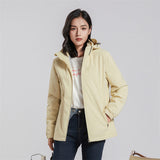 Couple Single-layer Jacket Windproof Sports Fleece-lined Padded Overalls