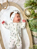 Tiny Trees Ribbed Bamboo Zippy Pajamas