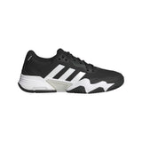 adidas Mens Solematch Control 2 Tennis Sneaker Black/White/Silver Metallic 6.5