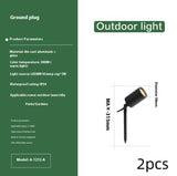 Outdoor Aluminum Ground Lamp Led Courtyard Lawn Lamp