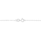 14K White Gold 1/2 Cttw Lab Grown Diamond Modern Bezel-Set Solitaire 16"-18" Pendant Necklace (F-G Color, VS2-SI1 Clarity)